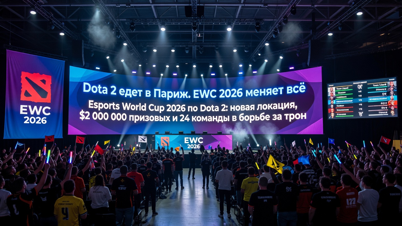 Dota 2 едет в Париж. EWC 2026 меняет всё