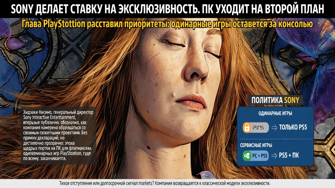 Sony делает ставку на эксклюзивность. ПК уходит на второй план