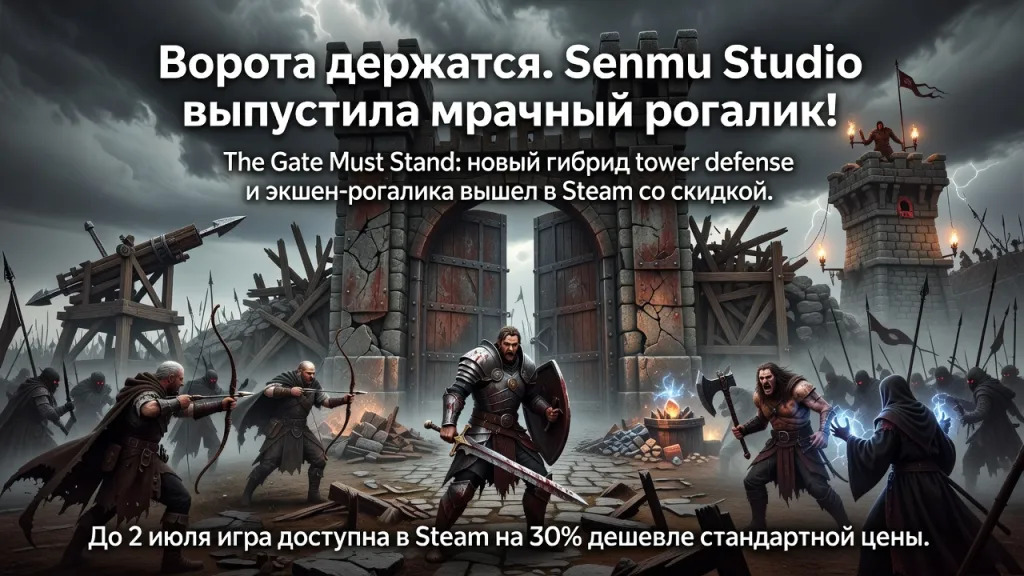 Ворота держатся. Senmu Studio выпустила мрачный рогалик!