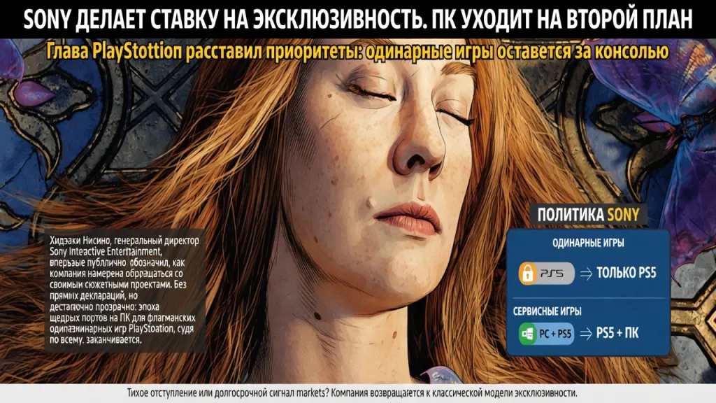 Sony делает ставку на эксклюзивность. ПК уходит на второй план