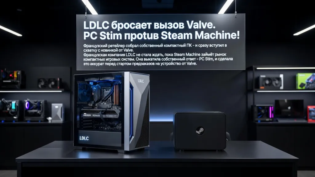 LDLC бросает вызов Valve. PC Stim против Steam Machine!